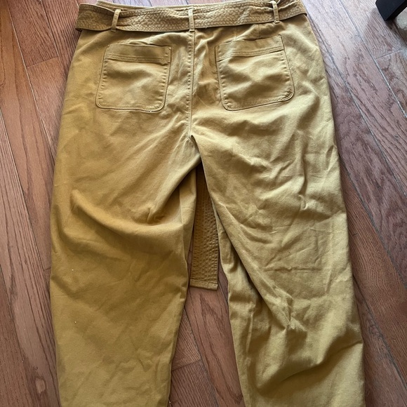 Mustard Yellow crop Pants from the Loft - Picture 3 of 7